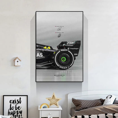 2023 Mercedes AMG Petronas F1 Rear Side Poster