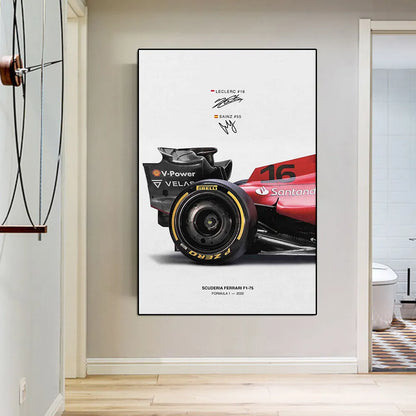 Ferrari F1-75 Rear Side Print