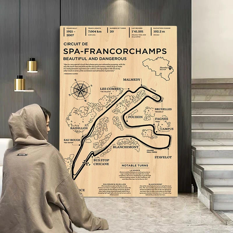 Classic Racetrack Canvas Print