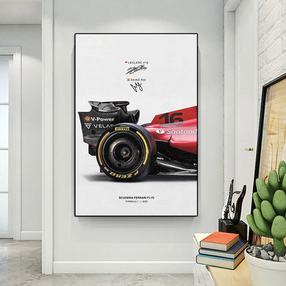 Ferrari F1-75 Rear Side Print