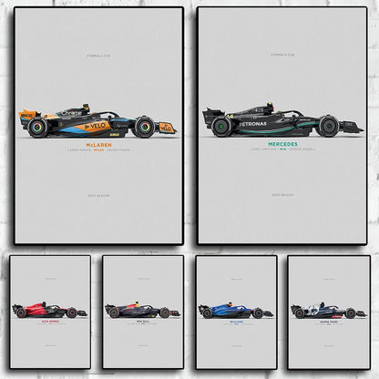 2023 Formula 1 Side Poster