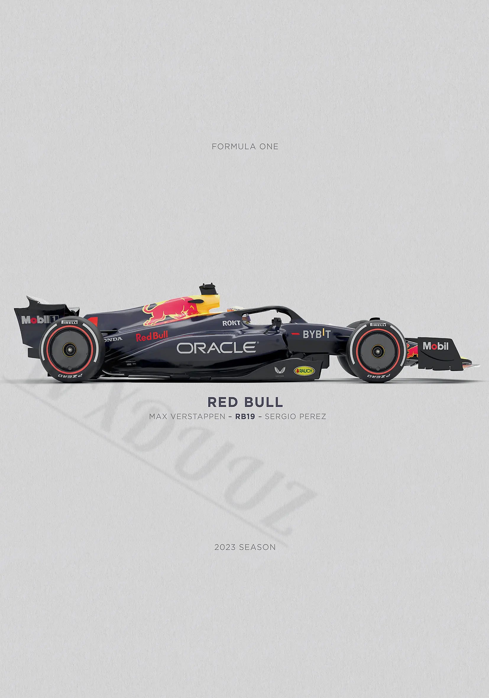 2023 Formula 1 Side Poster – Consumed By Cars